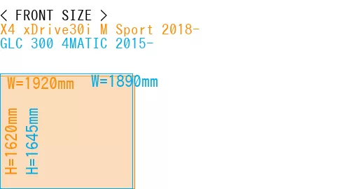 #X4 xDrive30i M Sport 2018- + GLC 300 4MATIC 2015-